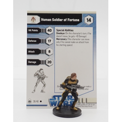 Star Wars Miniatures Game: Human Soldier of Fortune 36/40