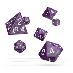 Marble : Purple/white (7-Die RPG set)