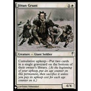 Magic löskort: The List: Jötun Grunt