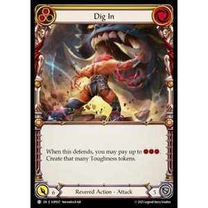 FaB Löskort: Super Slam: Dig In (Yellow) (Rainbow Foil)