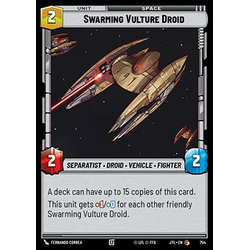 Star Wars: Unlimited Löskort: Jump to Lightspeed: Swarming Vulture Droid (Foil)