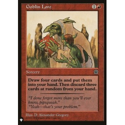 Magic löskort: The List: Goblin Lore