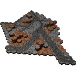 Lorescape Modular Hex-terrain Mega Pack: Urban Battlefield