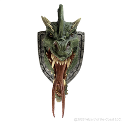D&D 5.0: Replicas of the Realms Green Dragon Trophy Plaque