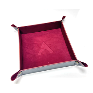 Alphaspel: Square Dice Tray - Dark Red