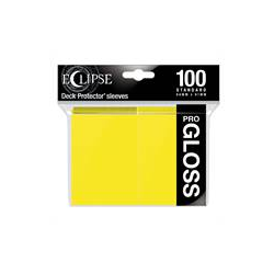 Card Sleeves Standard Gloss Eclipse Yellow 66x91mm (100) (Ultra Pro)