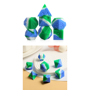Silicone Dice Set - Earth (7)