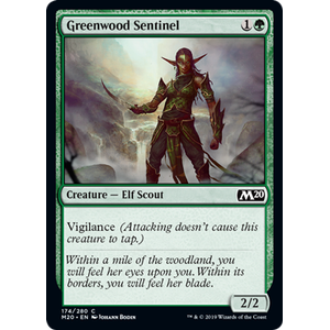 Magic löskort: Core Set 2020: Greenwood Sentinel