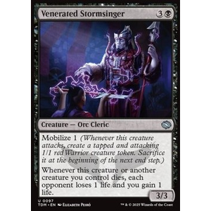 Magic löskort: Tarkir: Dragonstorm: Venerated Stormsinger