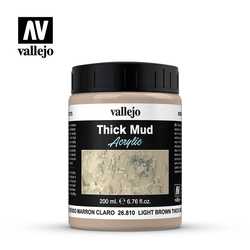 Vallejo Weathering Effects: Light Brown Mud (200 ml)