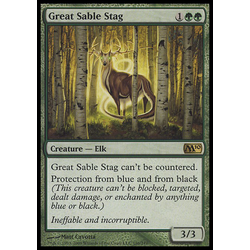 Magic löskort: Core Set 2010: Great Sable Stag