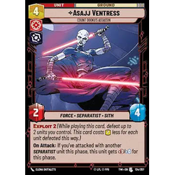 Star Wars: Unlimited Löskort: Twilight of the Republic: Asajj Ventress, Count Dooku's Assassin (Foil)